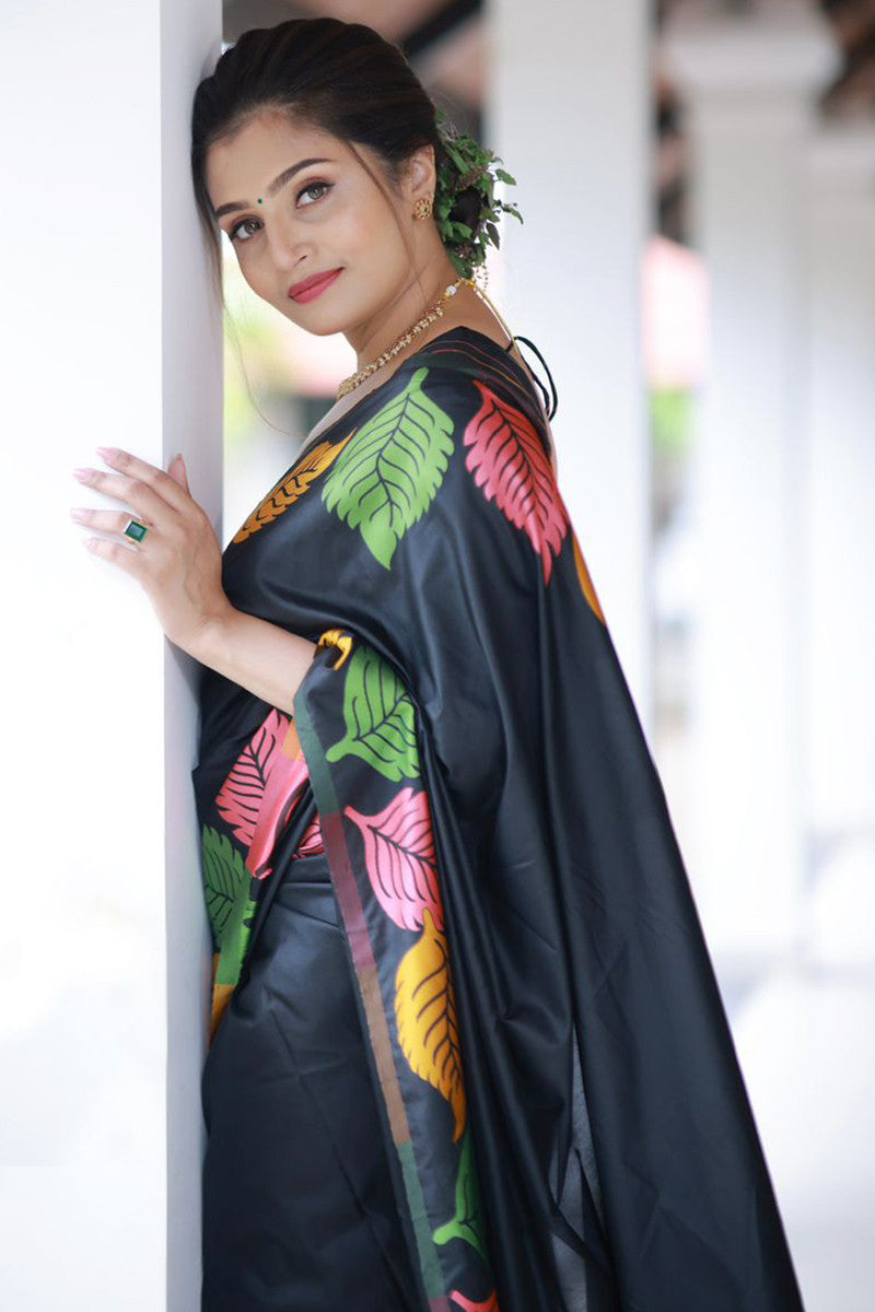 Surpassing Dark Green Soft Silk Saree With Dazzling Blouse Piece