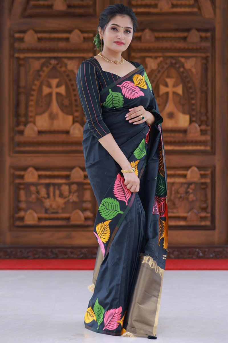 Surpassing Dark Green Soft Silk Saree With Dazzling Blouse Piece