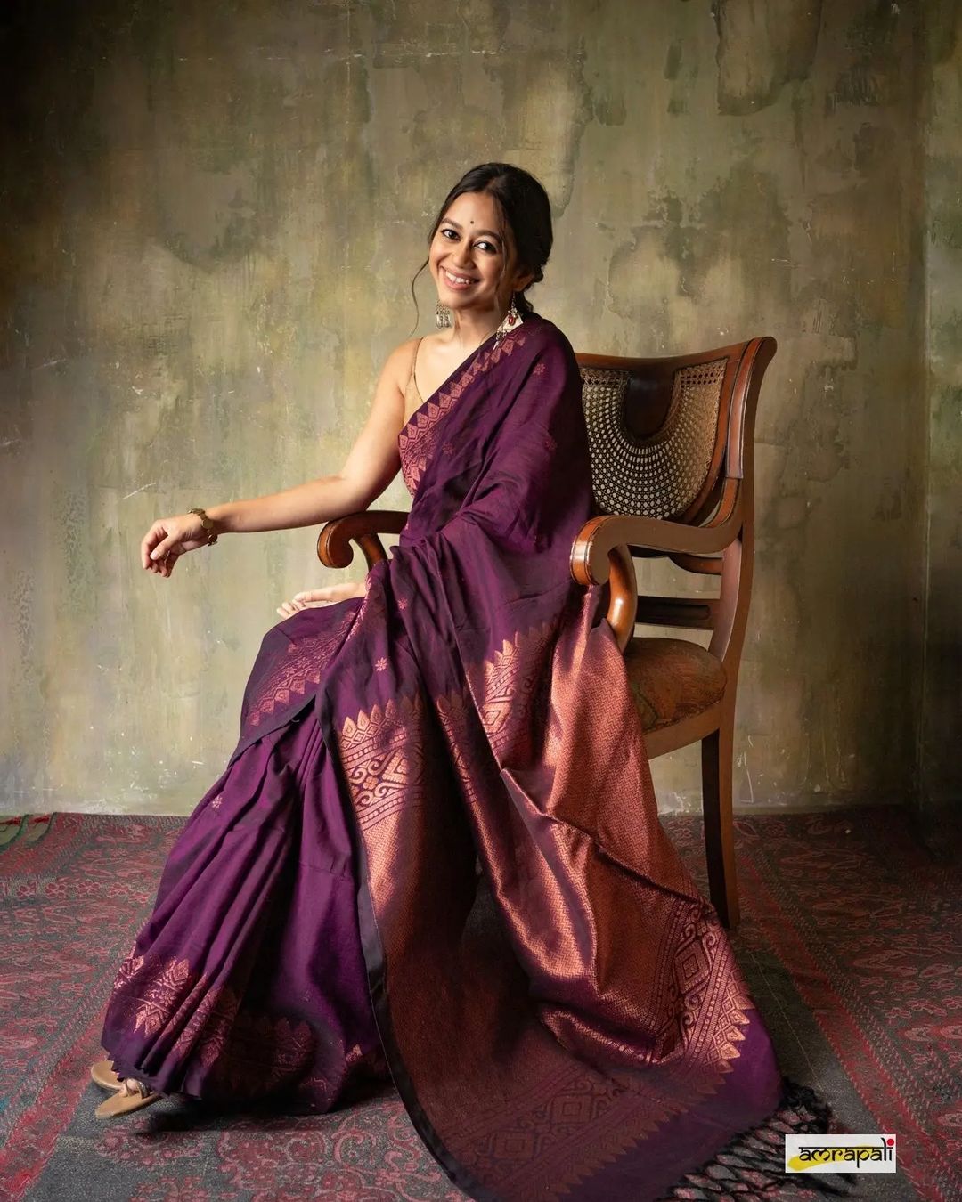 Lovely Wine Soft Banarasi Silk Saree With Precious Blouse Piece