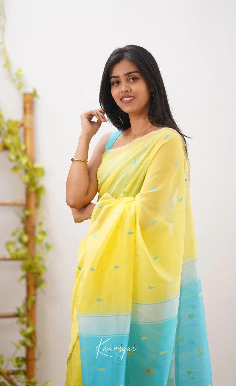 Ethnic Yellow Paithani Silk Saree With Breathtaking Blouse Piece