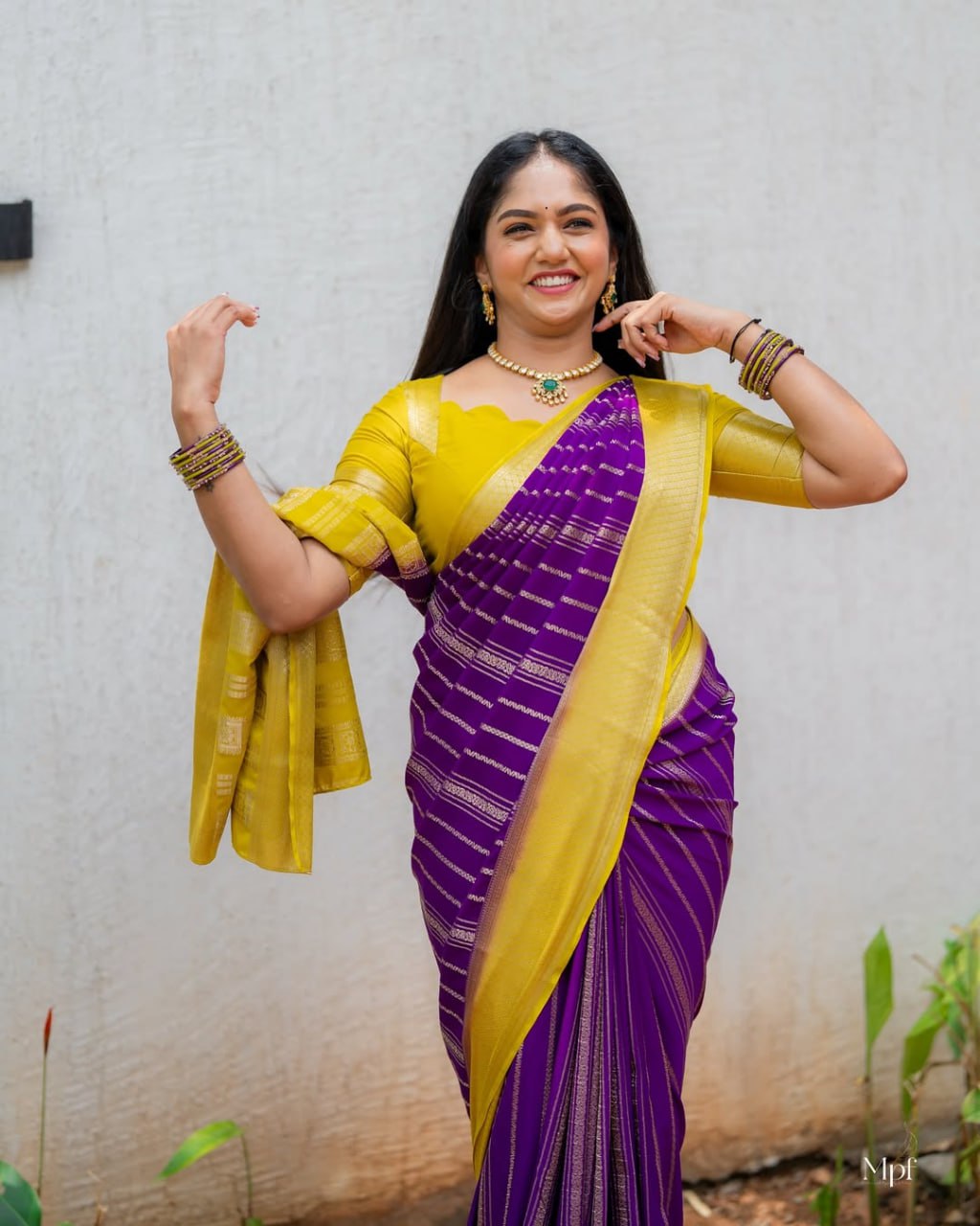 Incredible Yellow Kanjivaram Silk With Demure Blouse Piece