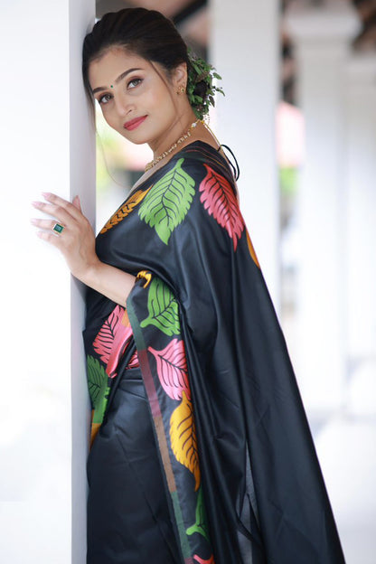 Surpassing Dark Green Soft Silk Saree With Dazzling Blouse Piece