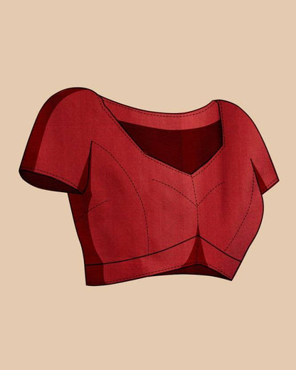 Charming Red Soft Banarasi Silk Saree With Pretty Blouse Piece