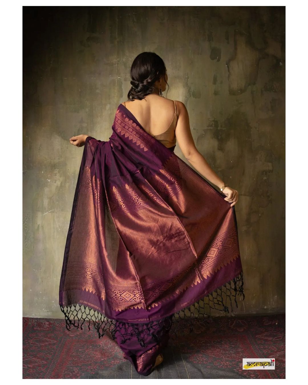 Lovely Wine Soft Banarasi Silk Saree With Precious Blouse Piece