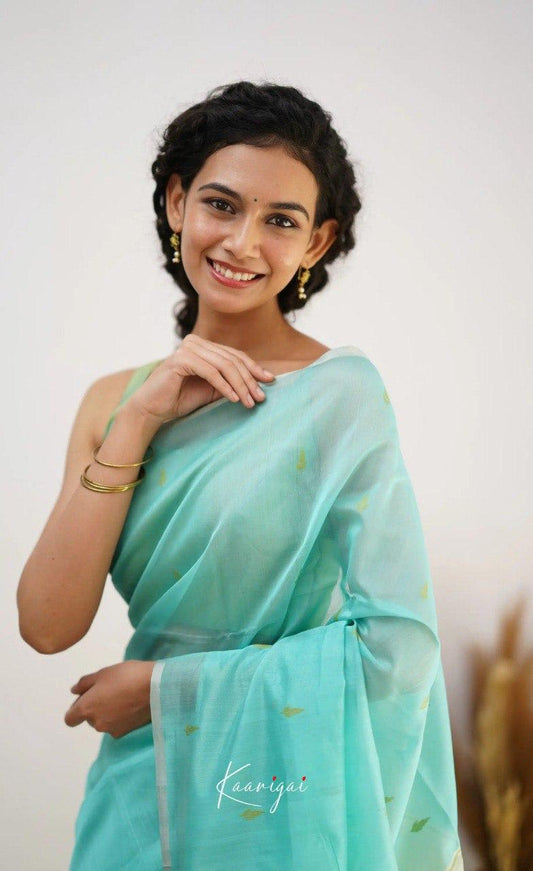 Beautiful Blue Soft Silk Saree With Hypnotic Blouse Piece