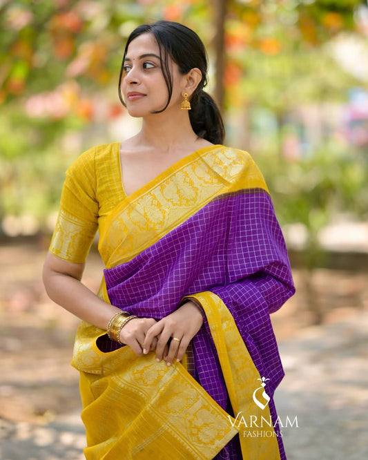 Stunning Blue Soft Silk Saree With Flaunt Blouse Piece