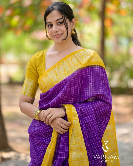 Stunning Blue Soft Silk Saree With Flaunt Blouse Piece
