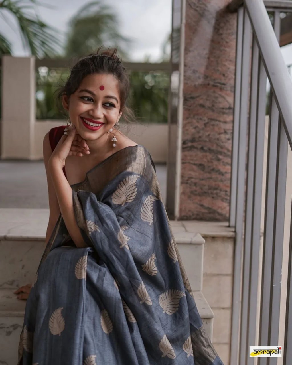 Admirable Grey Soft Silk Saree With Denouement Blouse Piece