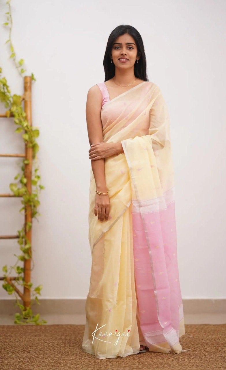 Supernal Peach Soft Banarasi Silk Saree With Fragrant Blouse Piece