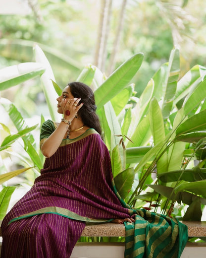 Whimsical Sea Green Soft Silk Saree With Fantabulous Blouse Piece