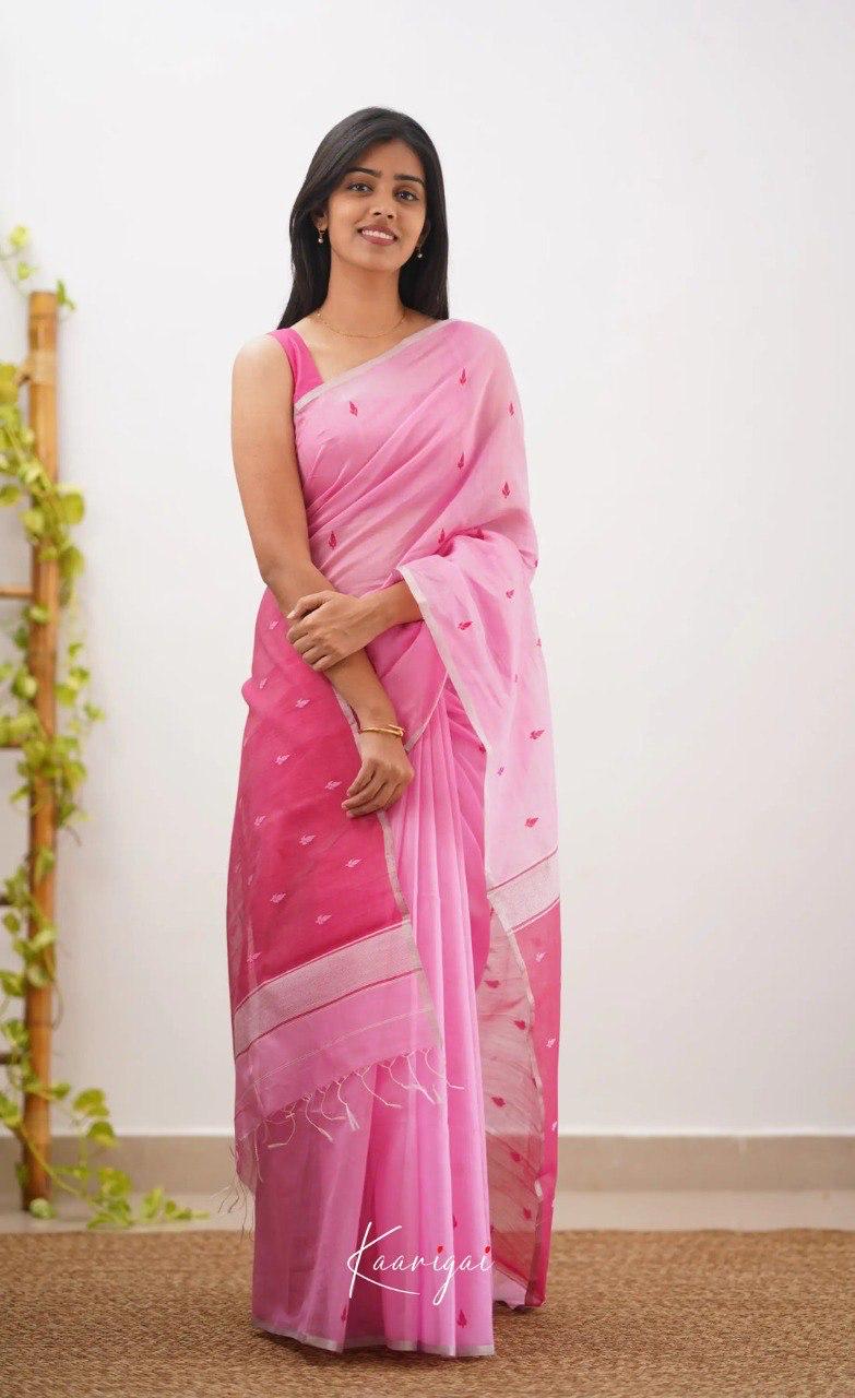 Incomparable Baby Pink Pink Soft Silk Saree With Snazzy Blouse Piece