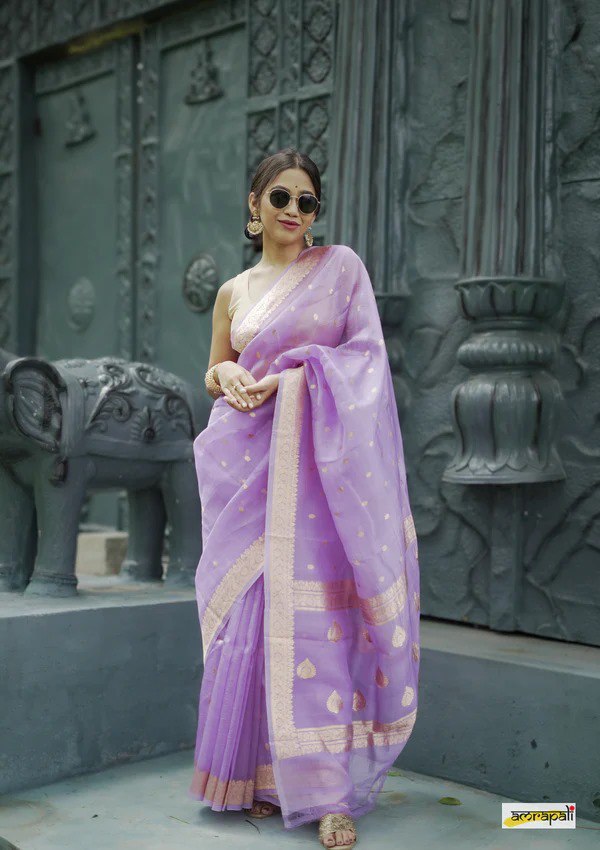 Amazing Purple Soft Silk Saree With Surpassing Blouse Piece