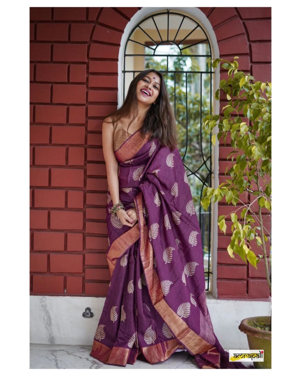 Resplendent Purple Soft Banarasi Silk Saree With Felicitous Blouse Piece