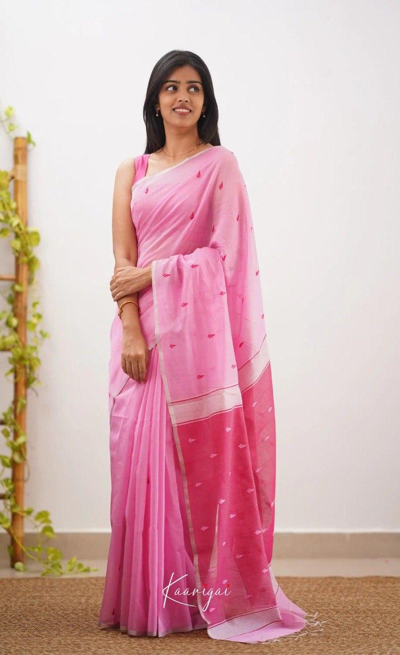 Incomparable Baby Pink Pink Soft Silk Saree With Snazzy Blouse Piece