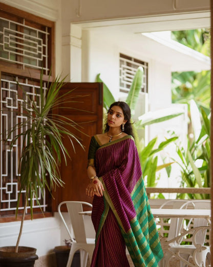 Whimsical Sea Green Soft Silk Saree With Fantabulous Blouse Piece