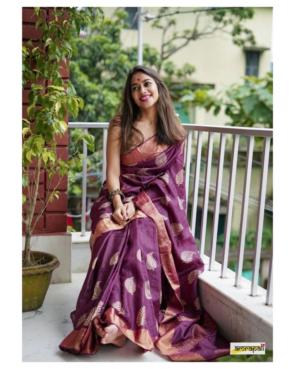 Resplendent Purple Soft Banarasi Silk Saree With Felicitous Blouse Piece
